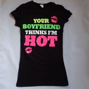 ❌SOLD❌ Popular Sports Boyfriend Slashed Shirt S - NWT